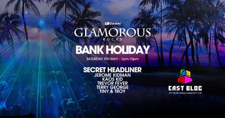 5TH MAY GLAM ROCKS EAST B BANNER