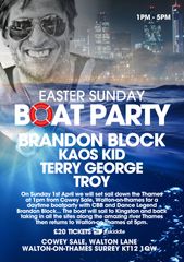 EASTER SUNDAY BOAT PARTY POSTER
